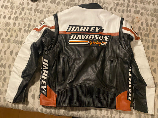 Harley Legend Leather – Modern Comfort White Screaming Eagle leather jacket